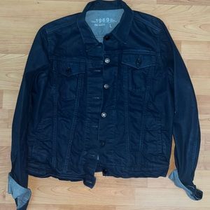 Gap navy blue denim jacket, size large